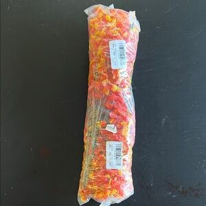 Vibrant Orange and Yellow Fish Tank Decor